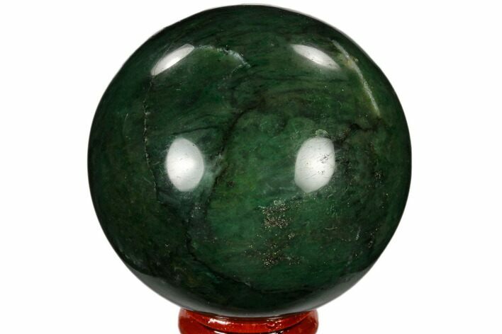 Polished Swazi Jade (Nephrite) Sphere - South Africa #115567